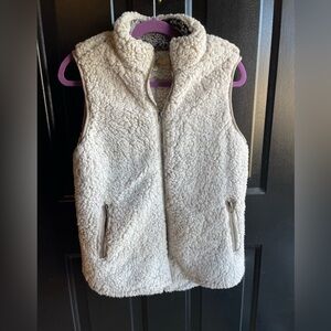Women’s Sherpa Vest - Gray & White,‎ Size Small | Outerwear - Thread and Supply